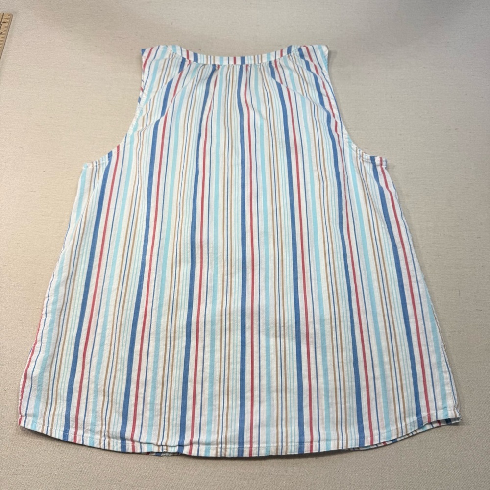 St. John's Bay - Multicolor Striped Sleeveless Top - Size Large - Picture 7 of 13
